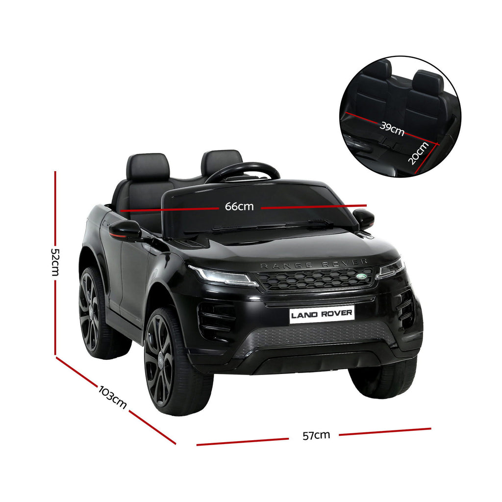 Black kids ride-on Land Rover Evoque