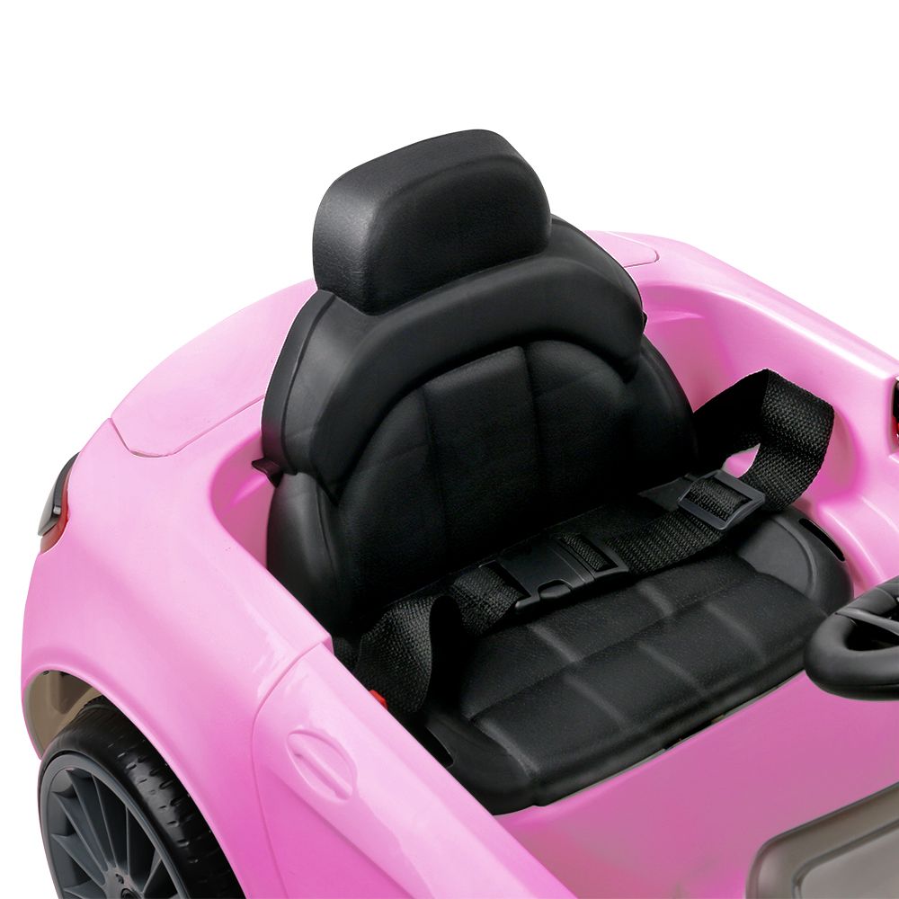 Pink kids ride-on sports coupe