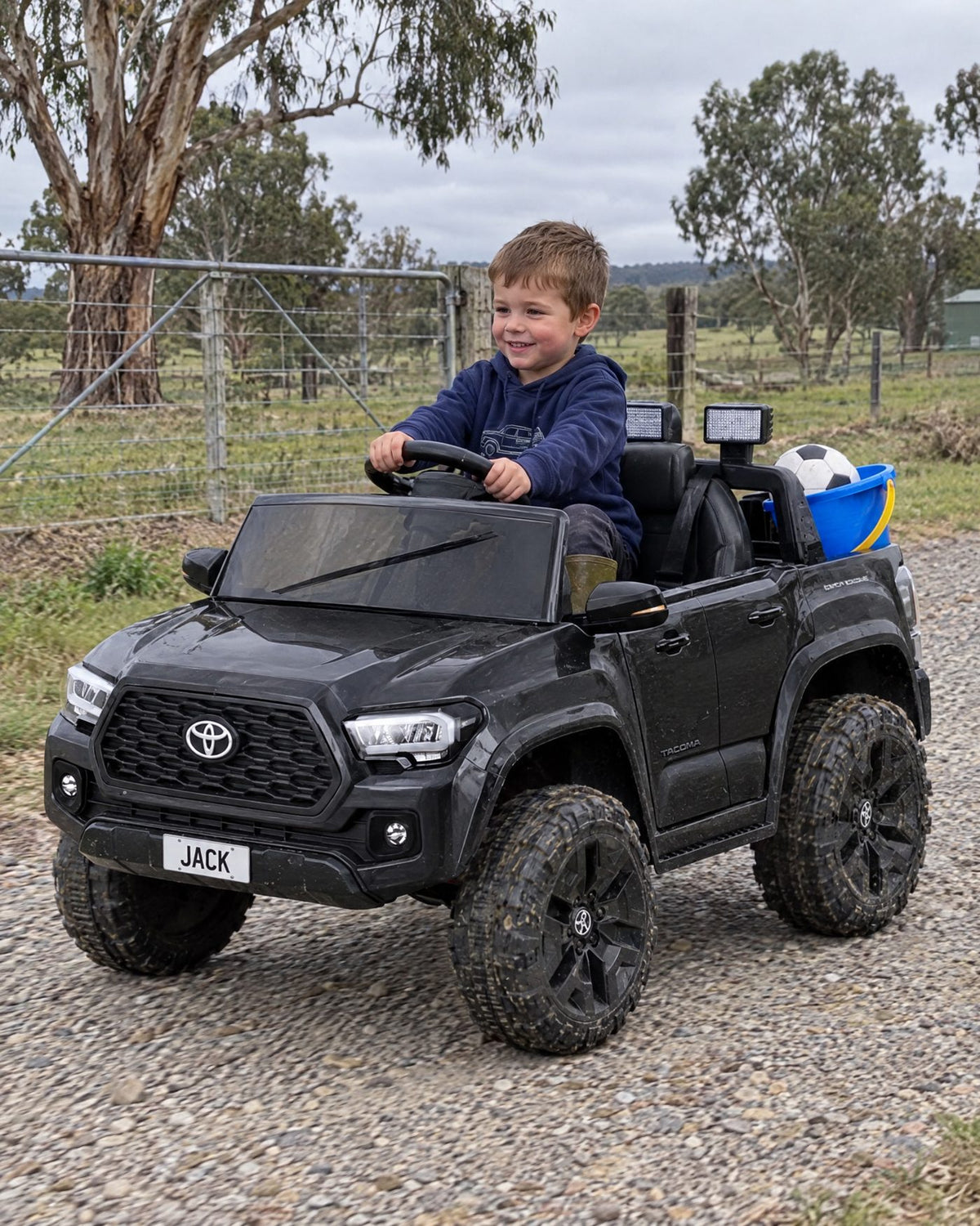 Personalised Toyota Tacoma Ute Ride-On – Black